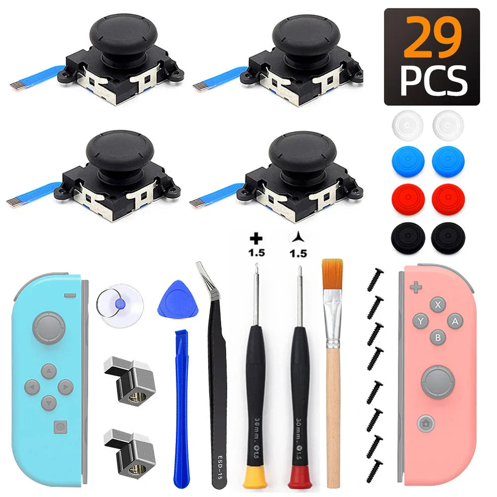 Replacement Joycon Joystick Thumb Stick Repair Kit for