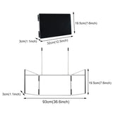 Retractable Adjustable Trifold Mirror Self Hairdressing Shaving Makeup