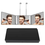 Retractable Adjustable Trifold Mirror Self Hairdressing Shaving Makeup