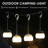 Retro Camping Lantern USB Rechargeable Haning Hook Night