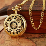 Retro Outdoor Hiking Navigation Compass Vintage Bronze Pocket