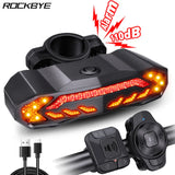 Rockbye Bicycle Rear Light Alarm Waterproof Rechargeable Scooter