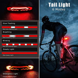 Rockbye Bicycle Rear Light Alarm Waterproof Rechargeable Scooter