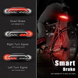 Rockbye Bicycle Rear Light Alarm Waterproof Rechargeable Scooter