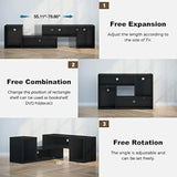 Rolanstar TV Stand, Deformable TV Stand with LED