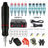 Rotary Tattoo Pen Kit Tattoo Power Supply Pedal