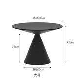 Round Light Luxury Metal Coffee Table Living Room