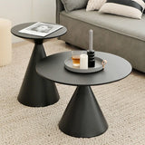 Round Light Luxury Metal Coffee Table Living Room