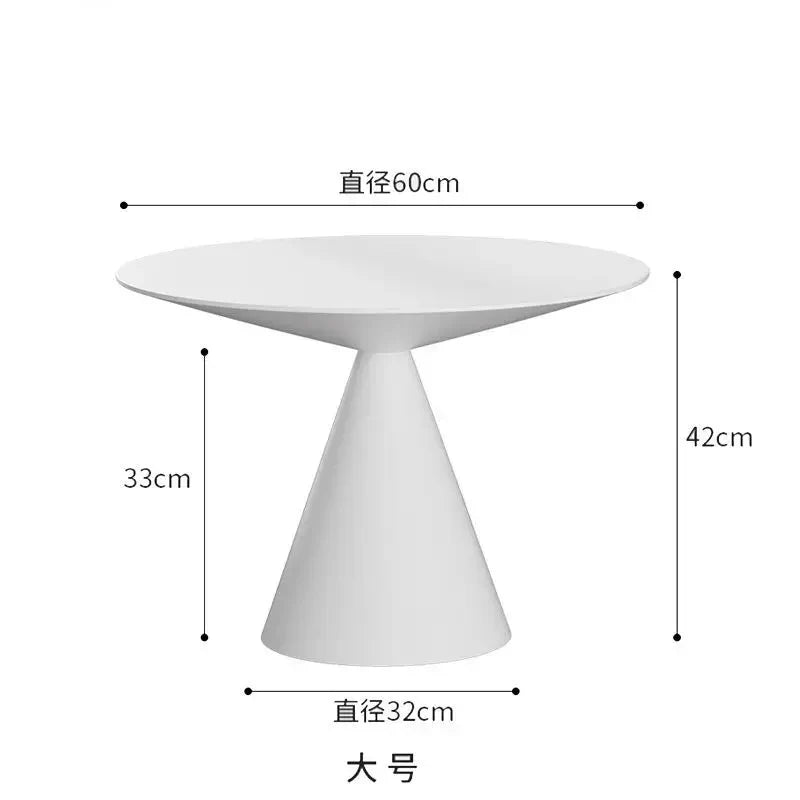 Round Light Luxury Metal Coffee Table Living Room