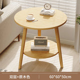 Round Small Coffee Tables Center Nordic Outdoor Wooden