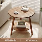 Round Small Coffee Tables Center Nordic Outdoor Wooden