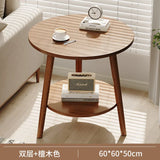 Round Small Coffee Tables Center Nordic Outdoor Wooden