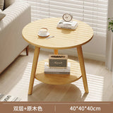 Round Small Coffee Tables Center Nordic Outdoor Wooden