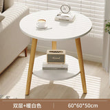 Round Small Coffee Tables Center Nordic Outdoor Wooden