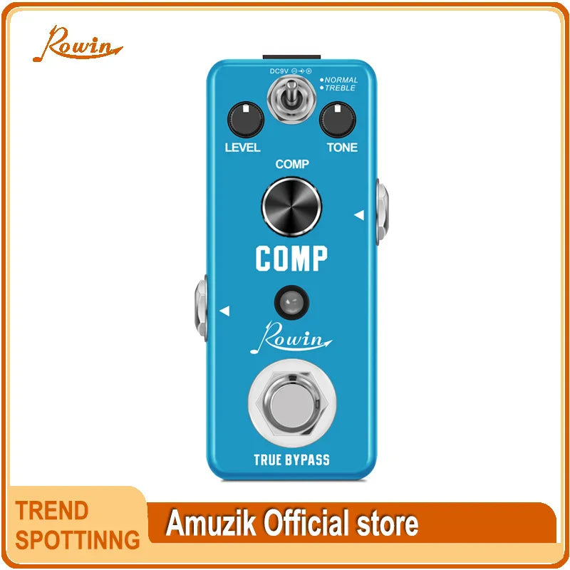 Rowin Guitar Compressor Pedal Digital Comp Effect Pedals