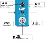 Rowin Guitar Compressor Pedal Digital Comp Effect Pedals