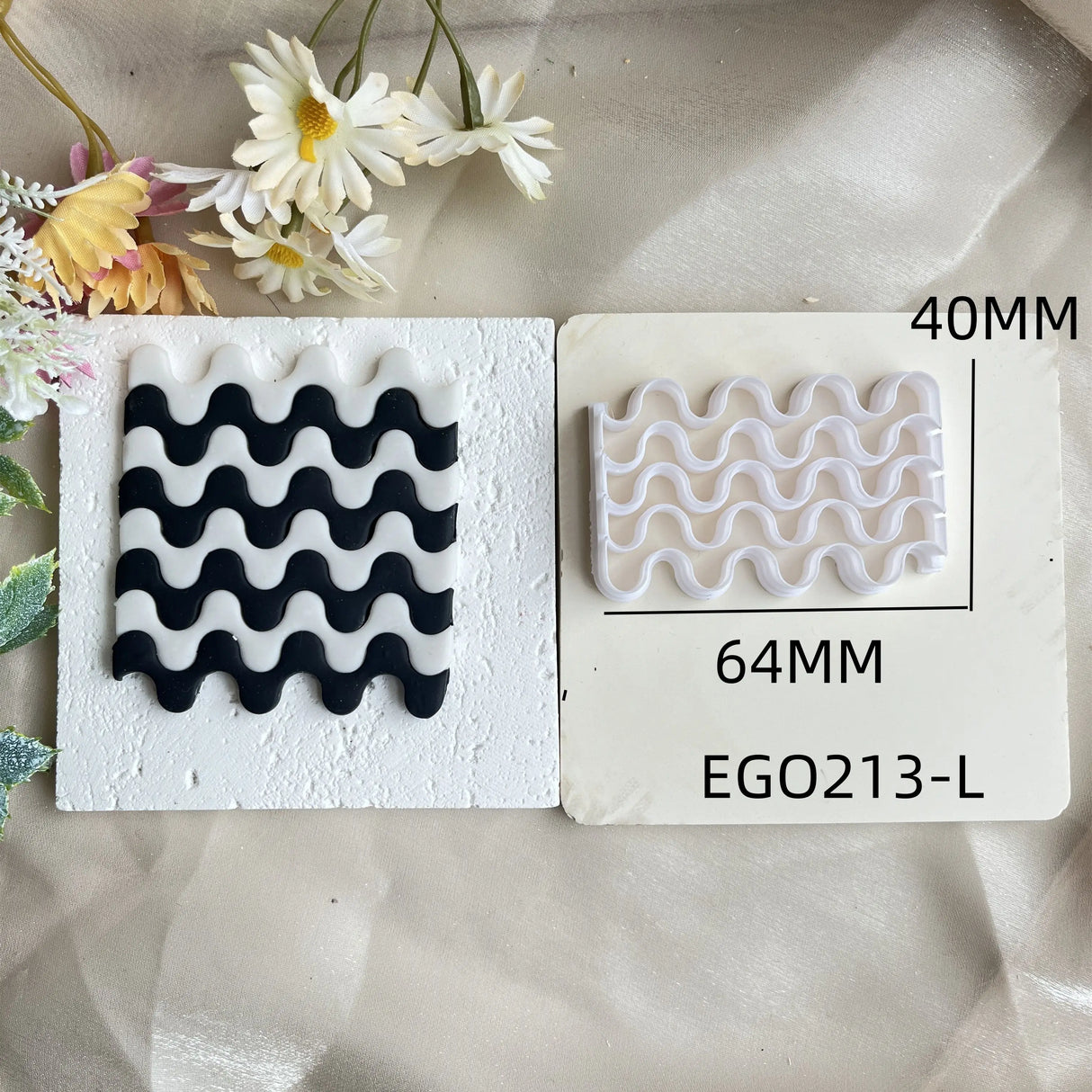 Checkerboard Polymer Clay Molds Clay Strip Cutter DIY
