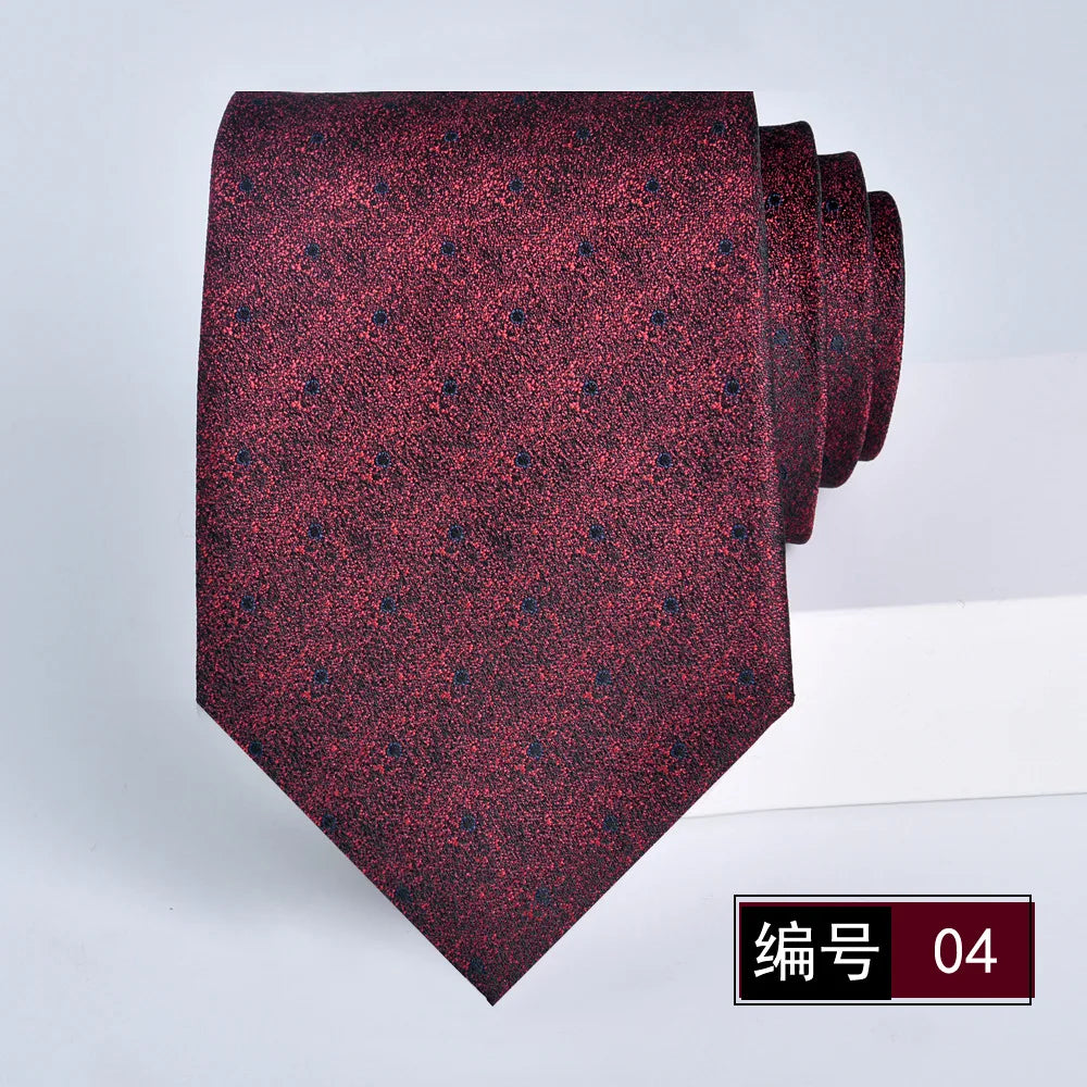 ties for men 2024 Luxury Wine Red Groom