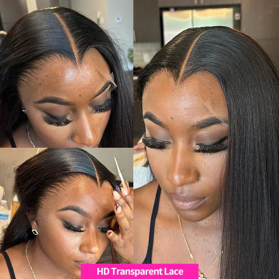 Luvin 13x4 13x6 Bone Straight Lace Front Human