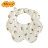 New Thickened 7 Layers Cotton Waterproof Baby Bibs