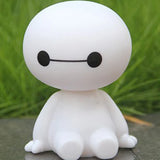 Car ornaments cute shaking his head big white