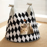 Pets Warm Small Closed Cats Nest Blankets Habitats