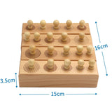 Montessori Cylinder Socket Puzzles Toy Baby Development Practice