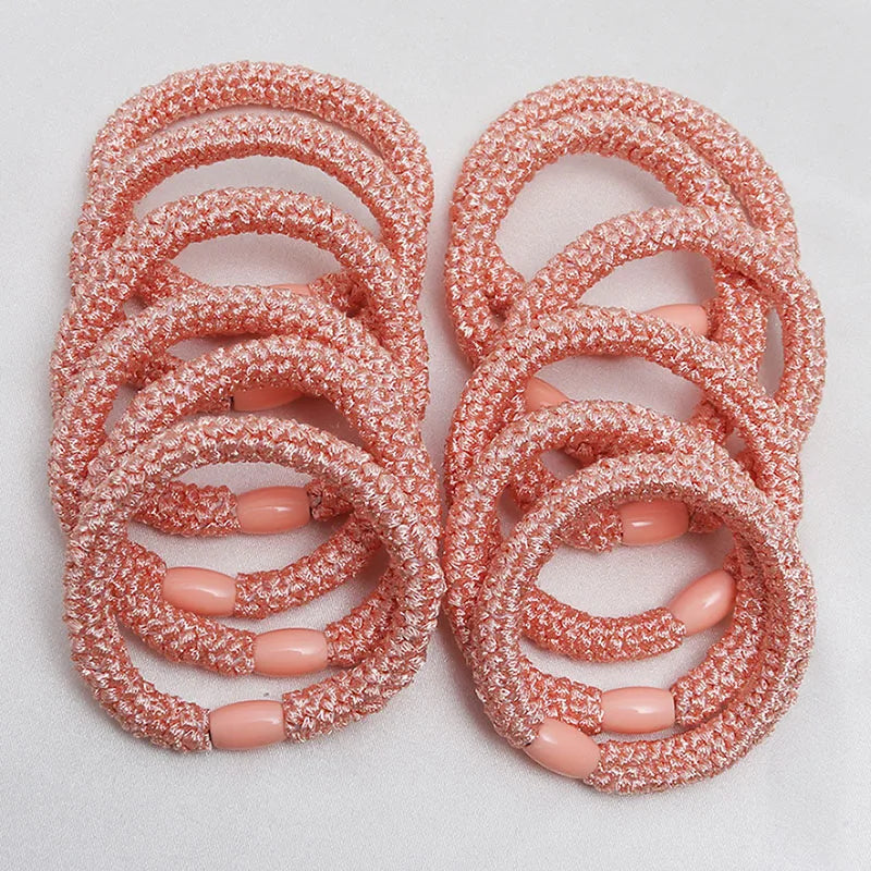 10Pcs Korean Strong Women Hair Scrunchies Girls Elastic