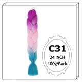 24Inch Synthetic Long Jumbo Ombre Braiding Hair For