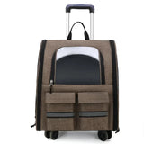TransportCat Trolley Case Backpack Kennel Pet Carrier Rolling