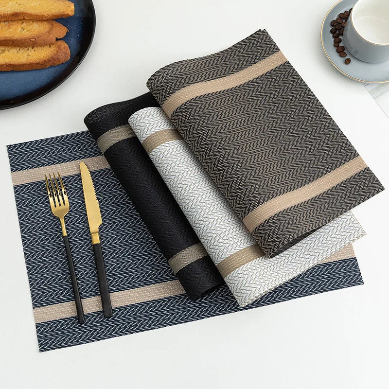 Set of 2/4 PVC Placemat for Dining Table