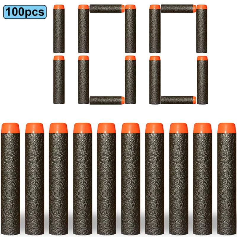 7.2cm 50/100pcs For Nerf Soft Bullets Darts Round