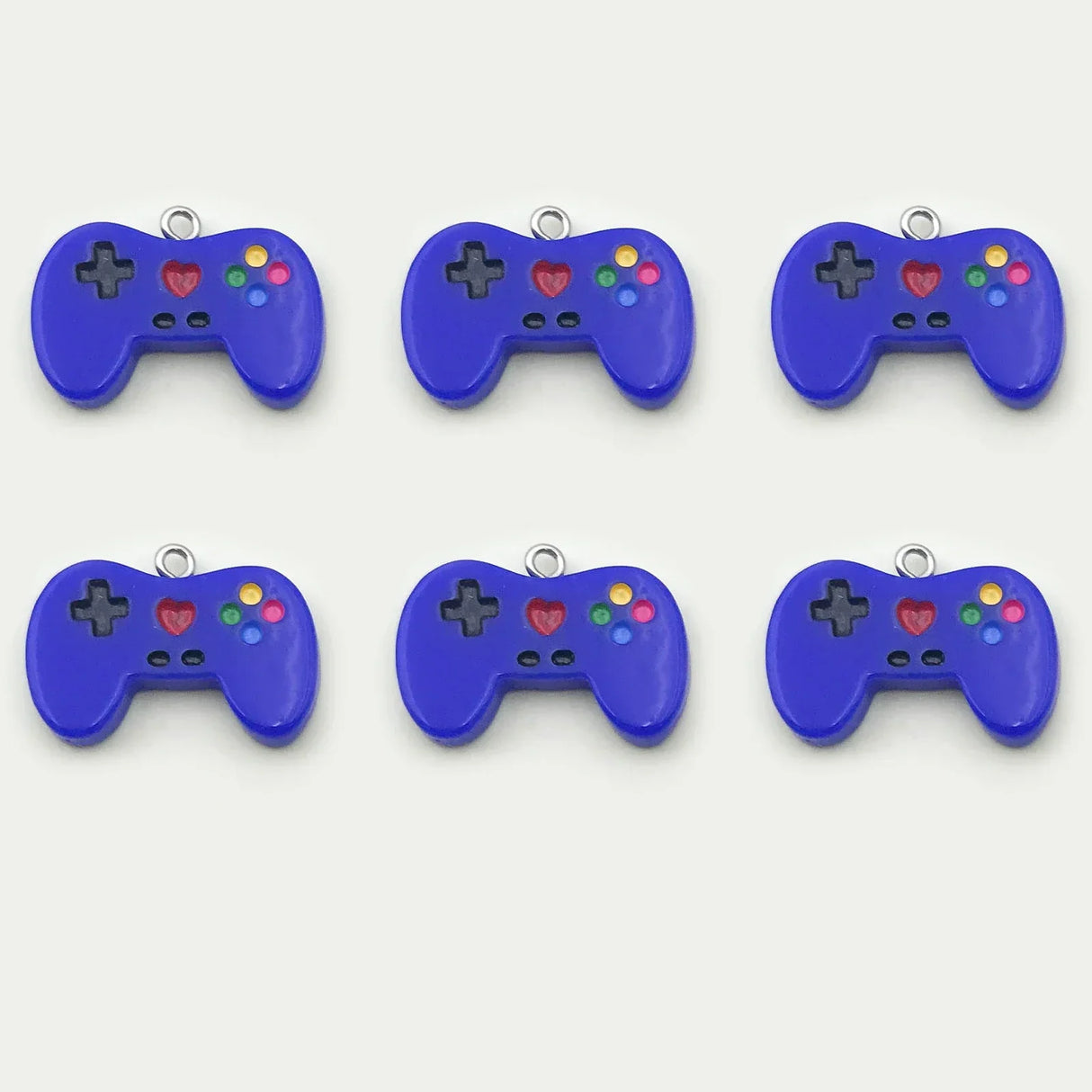 Randomly 610Pcs Colorful Resin Game Controller Charms Pendants