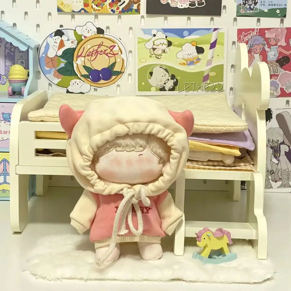 20CM Doll Clothes Ox Horn Sweather Color Match