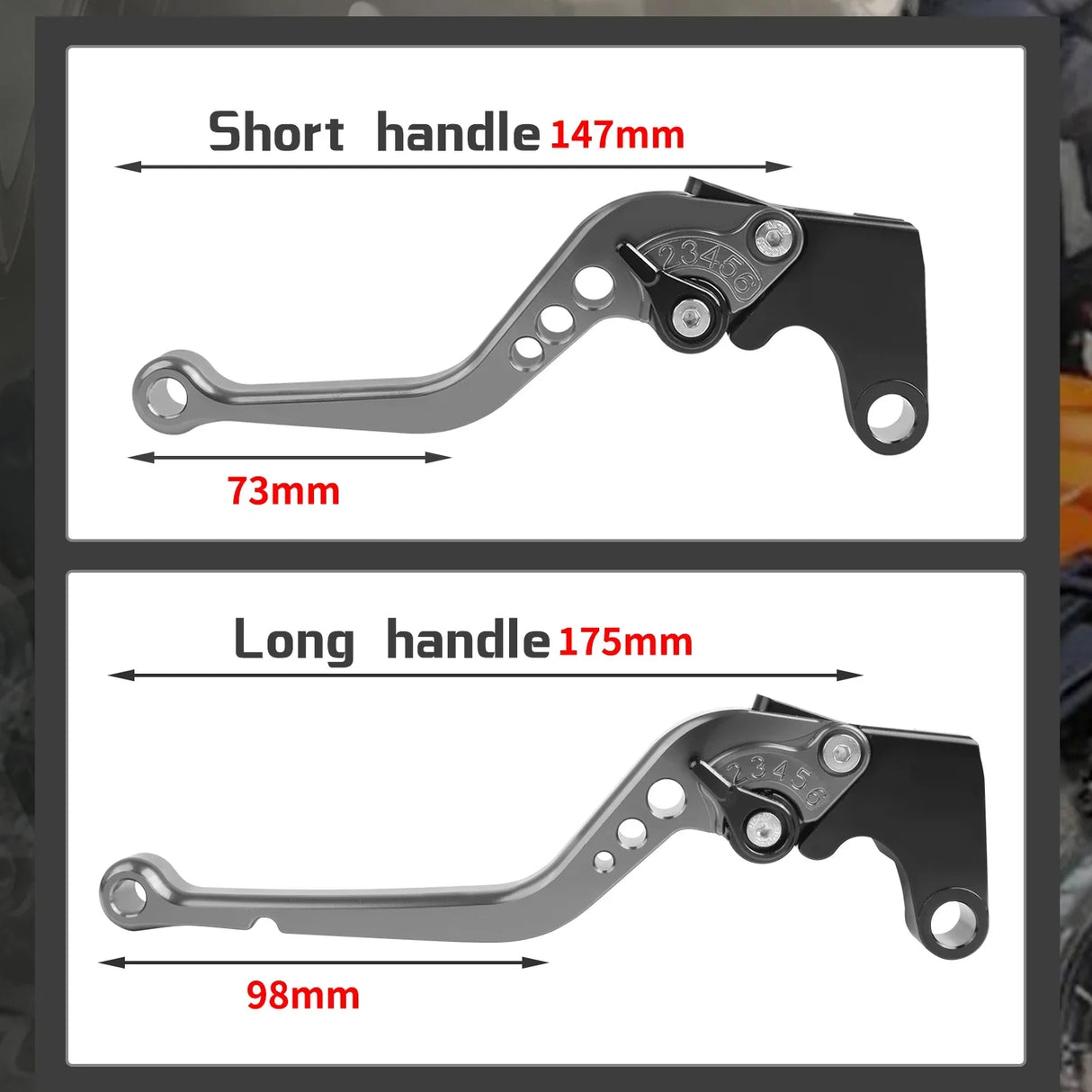 Motorcycle Accessories Adjustable Extendable Folding Brake Clutch Levers