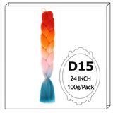 24Inch Synthetic Long Jumbo Ombre Braiding Hair For