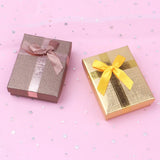 12pcs Cardboard Jewelry Set Bow Gift Box Ring