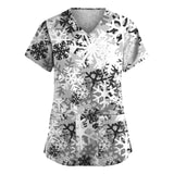 Christmas Cartoon print spa uniform beauty salon Pet