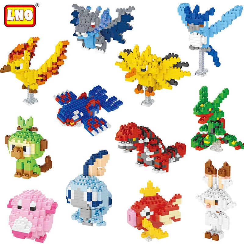 Pokemon Dracaufeu Cartoon Building Blocks Anime Characters Groudon