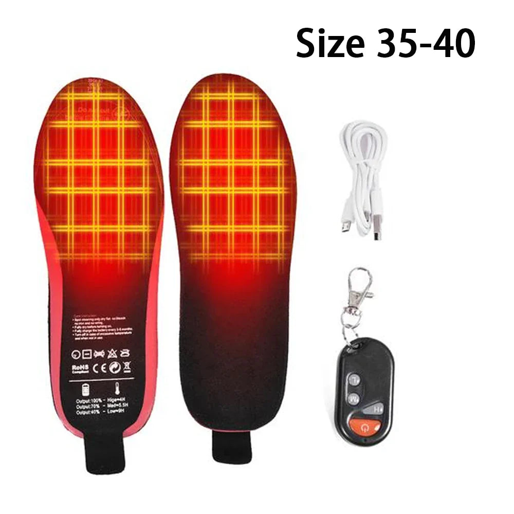 USB Heated Shoe Insoles Feet Warm Sock Pad