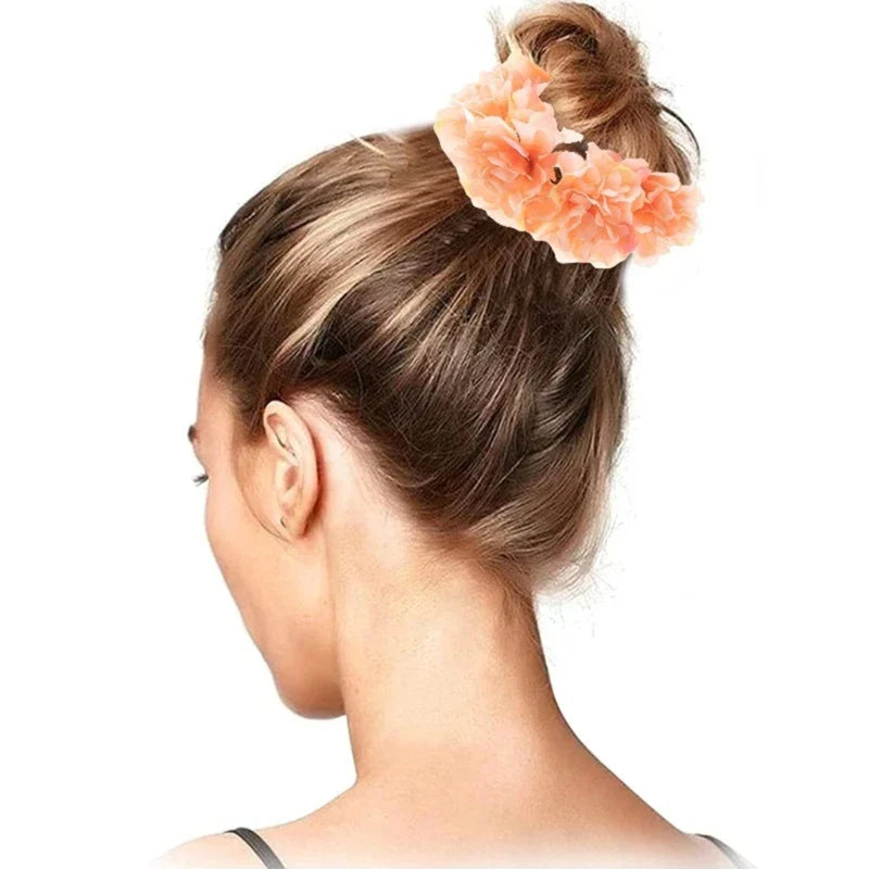 Flower Hair Tie Flower Hair Scrunchies For Women