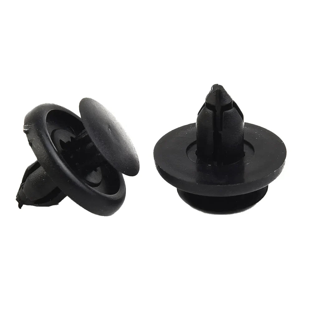 30pcs Diameter 7mm Black Plastic Auto Fasteners Rivets