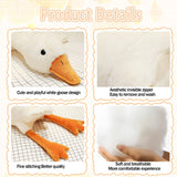 50-190cm Cute Big White Goose Plush Toys Kawaii