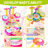 Kids Drum Set Toddlers Musical Baby Educational Instruments