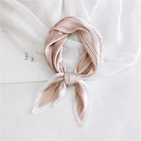 silk scarf women luxury ladies small head scarf