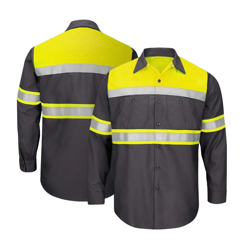 Size S-4XL Summer Outdoor Work Shirts with High