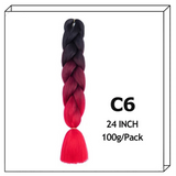 24Inch Synthetic Long Jumbo Ombre Braiding Hair For