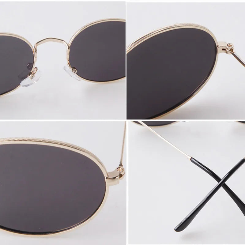 2022 New Polarized Men's Sunglasses Fashion Metal Oval