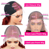 Reddish Brown 13x6 Hd Lace Frontal Wig Preplucked