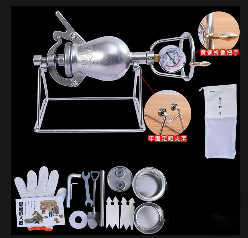 230/280ml Hand Popcorn Machine Open Firing Popcorn Puffing